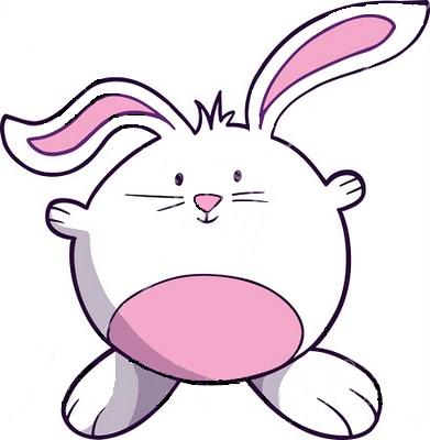 Easter Bunny Clip Art 13124 Cute Chubby Easter Bunny Clipart Graphic