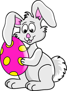Easter Bunny Clipart Image   Clip Art Illustration Of An Easter Bunny