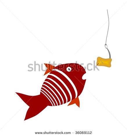Fishing Bait Clipart Red Fish And Fishing Bait