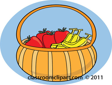 Fruits   Fruit Basket 12a   Classroom Clipart