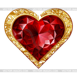 Heart Jewelry   Royalty Free Vector Clipart