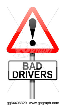 Illustrations   Bad Driver Alert  Stock Clipart Gg64406329   Gograph