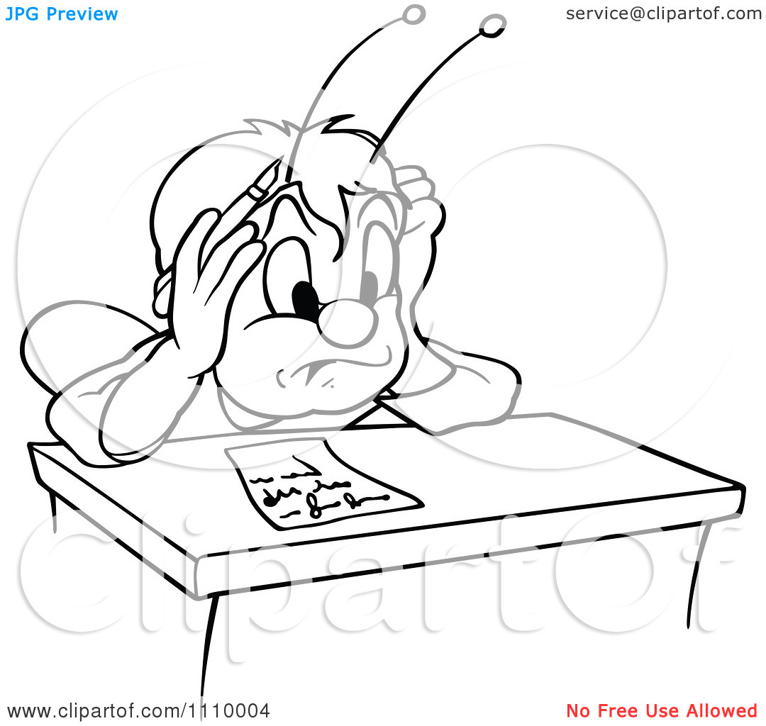 Lazy Student Clipart Clipart Outlined Beetle