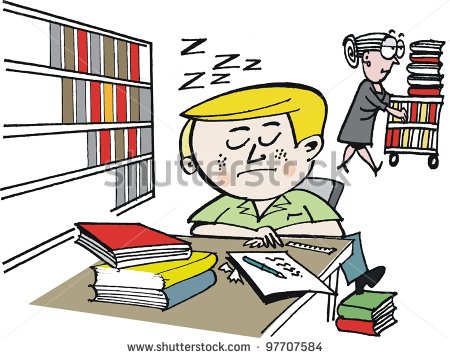 Lazy Student Clipart Vector Cartoon Of Student
