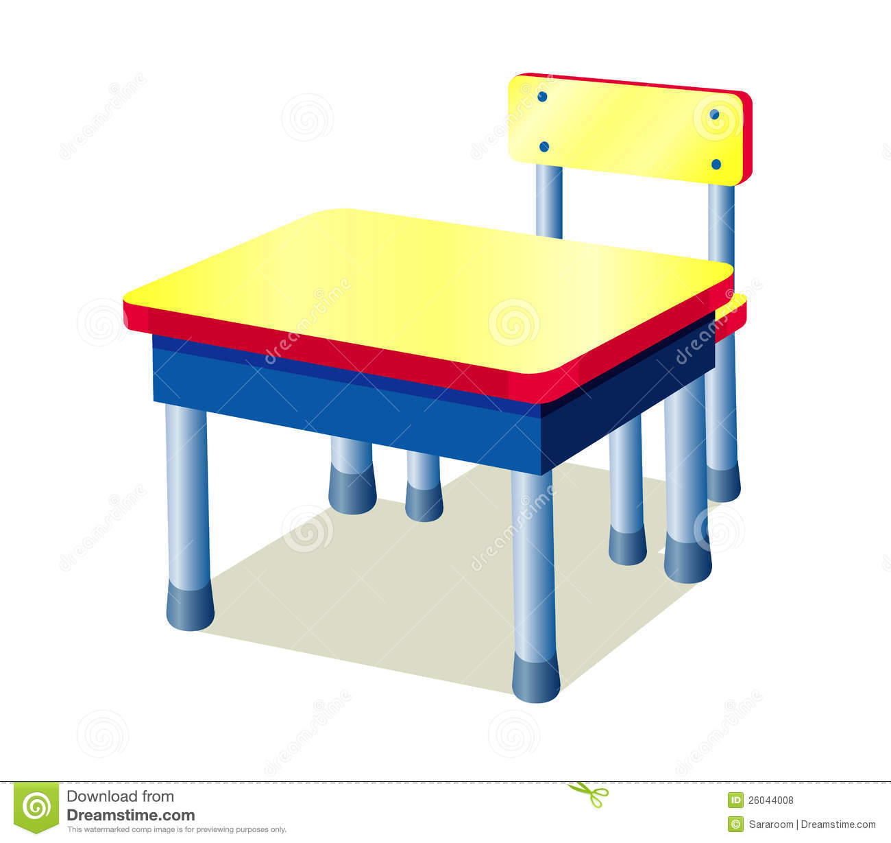 School Table Clip Art School Table 26044008 Jpg