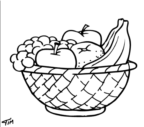 Tags  Fruit Basket  Clip Art