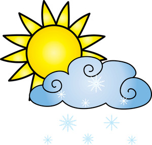 Weather Clip Art Clip Art Illustration Of A Sun With A Cloud And
