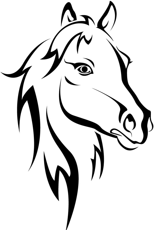 12 Horse Head Outline Free Cliparts That You Can Download To You