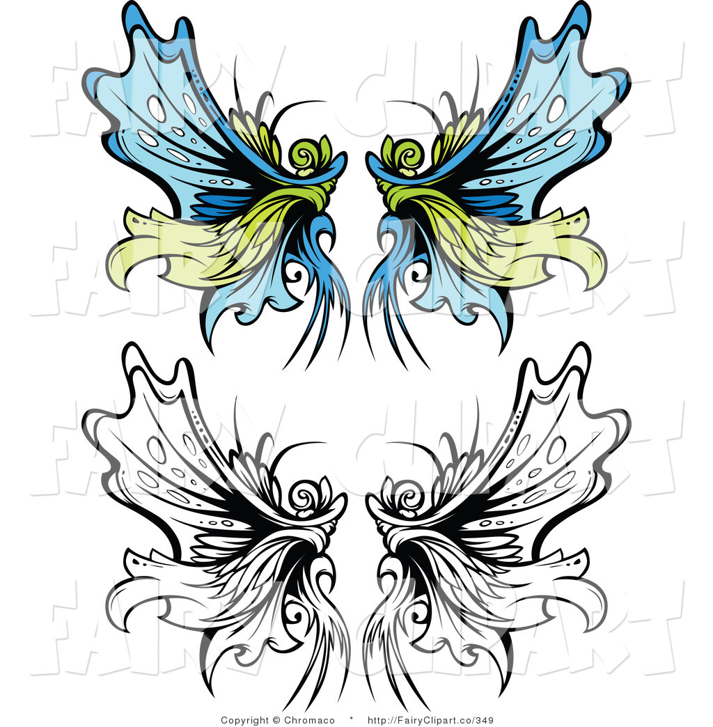 And Blue And Green Fairy Wings Fairy Clip Art Chromaco