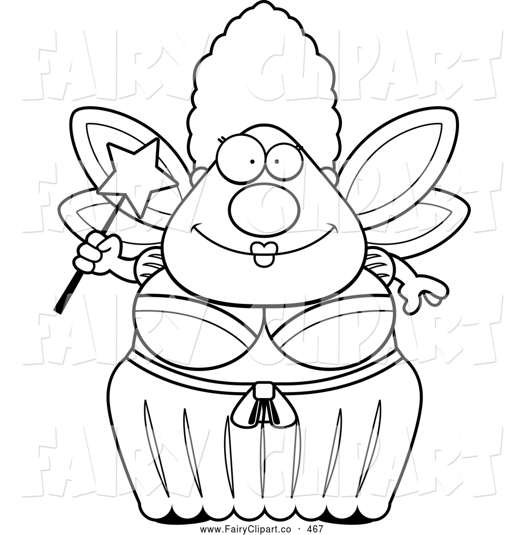 And White Plump Fairy Godmother Fairy Clip Art Cory Thoman