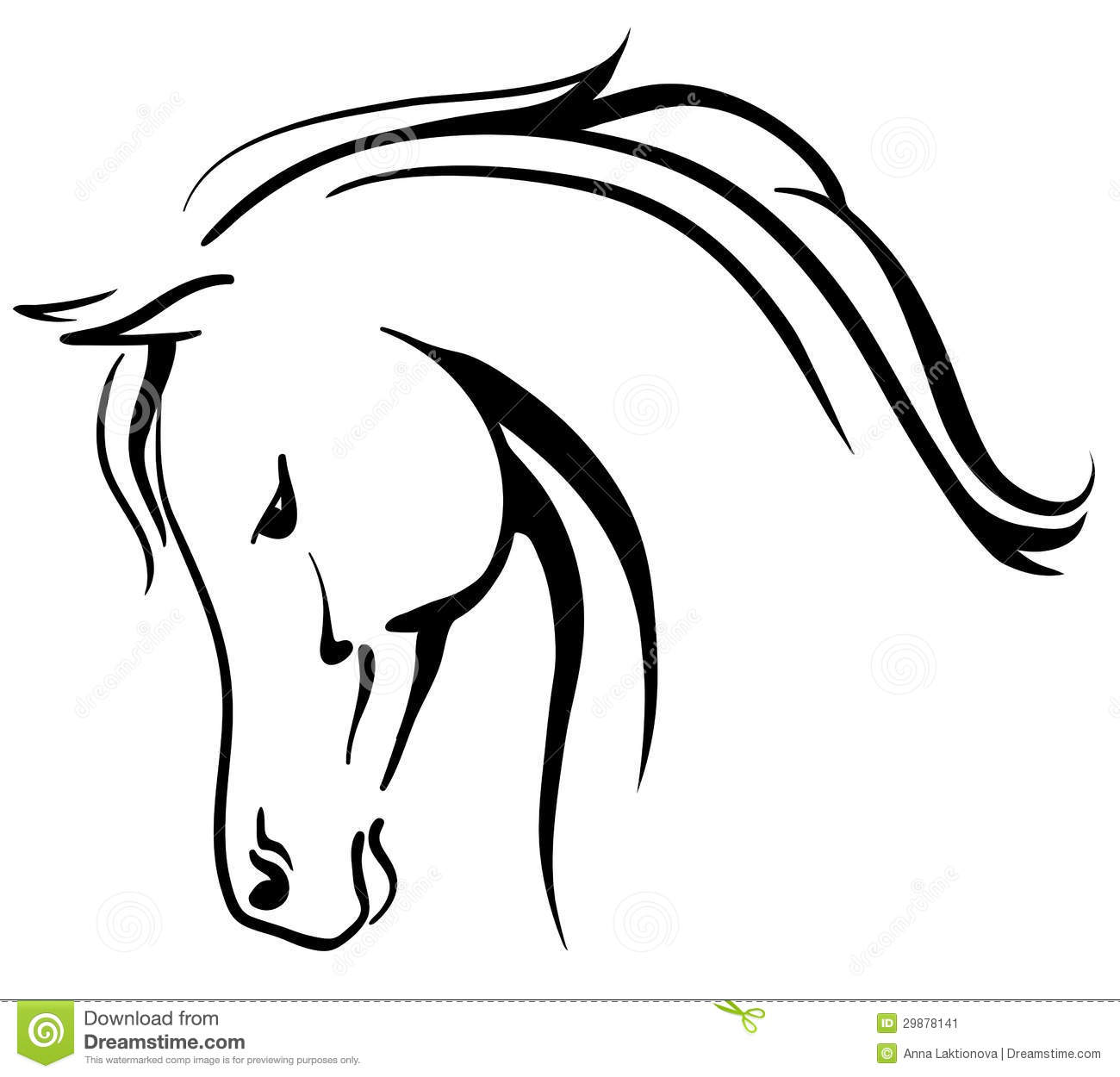 Arabian Horse Stylised Head Stock Image   Image  29878141