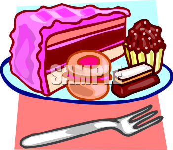 Cake Clip Art Image  Different Types Of Dessert Cakes