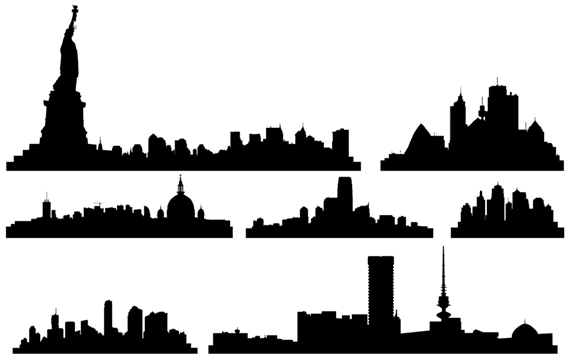 City Skylines   Download Free Vector Graphics Vector Art   Images