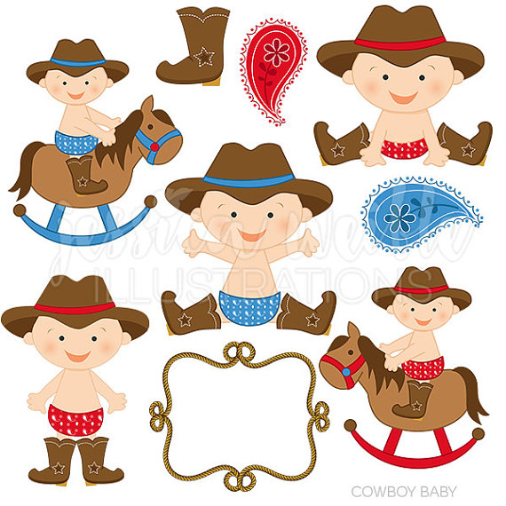 Clipart Cowboy Clip Art Cowboy Graphics Baby Cowboy Western Baby