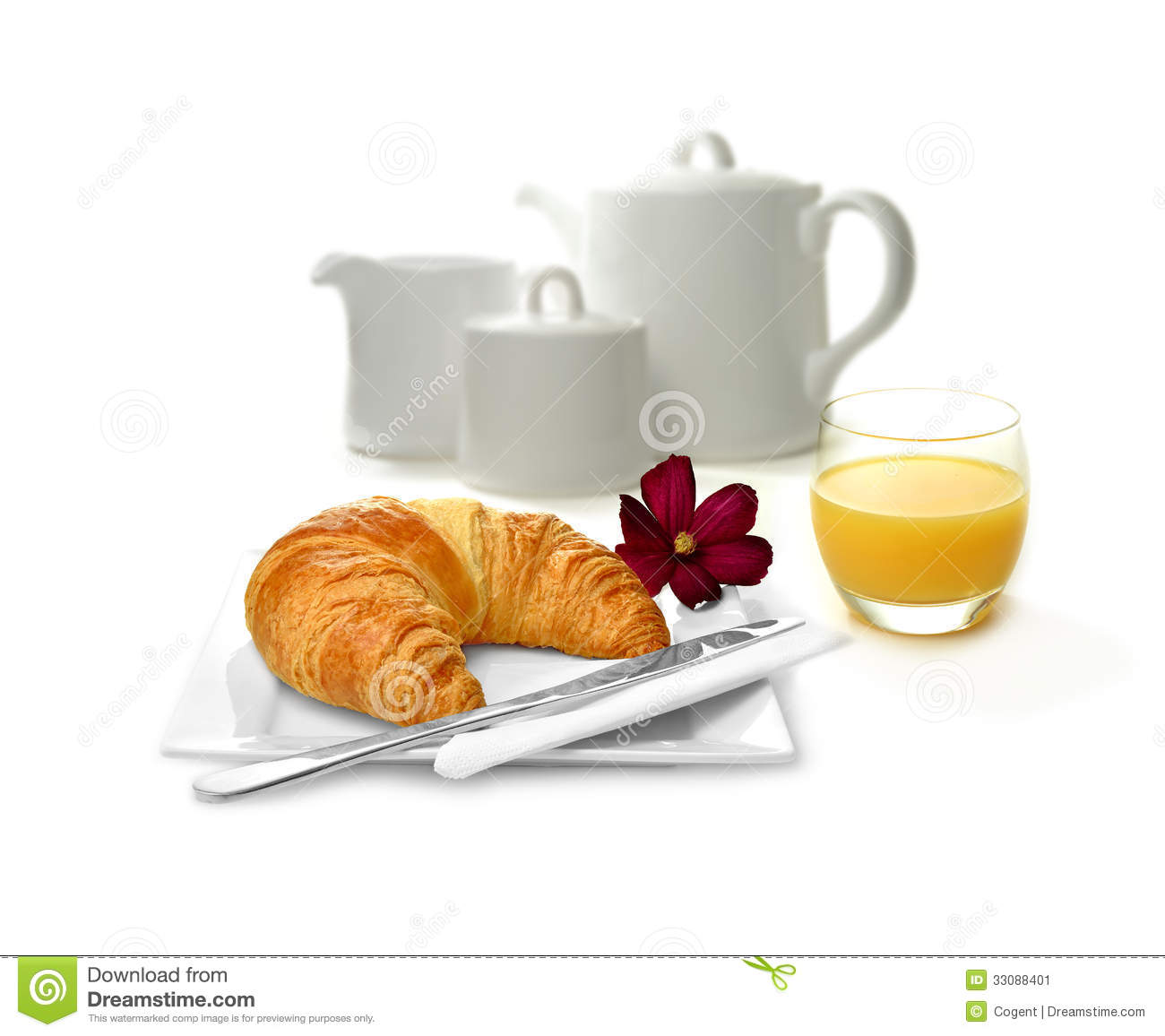 Continental Breakfast Stock Image   Image  33088401