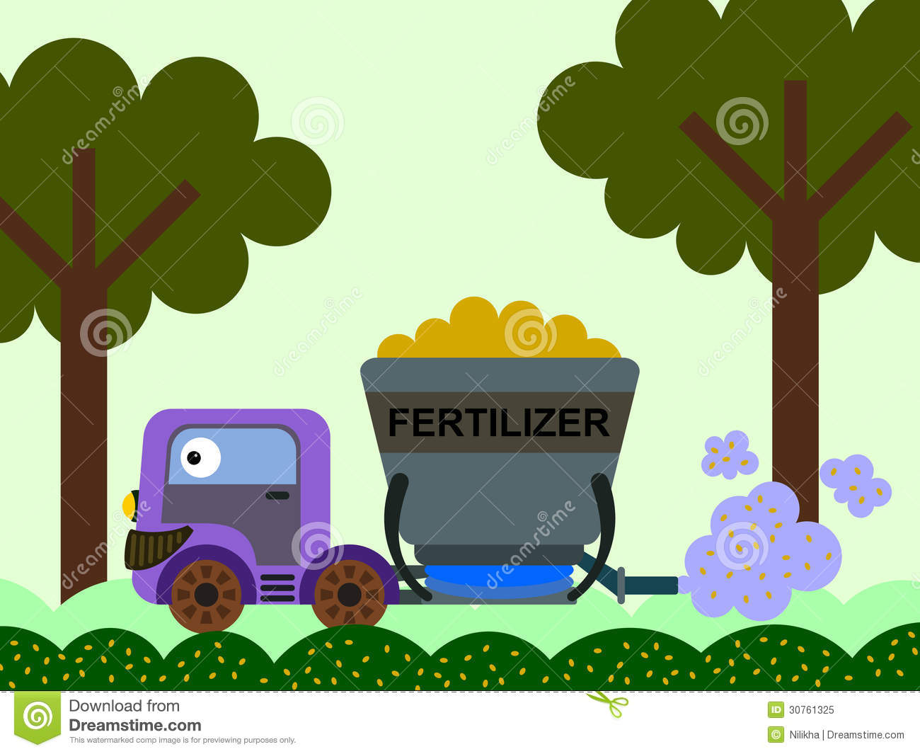Fertilizer Spreading Royalty Free Stock Photo   Image  30761325
