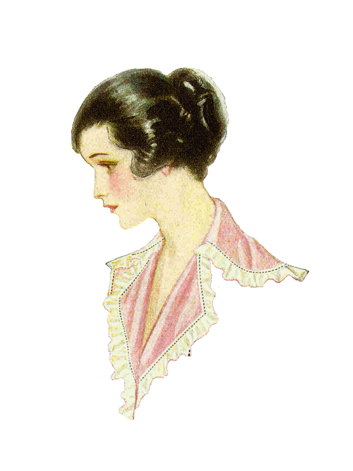 Free Vintage Fashion Graphic  1915 Women S Fashion Clip Art Of Pink