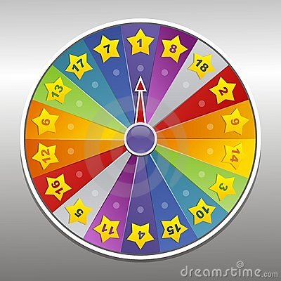 Game Wheel Of Fortune  Casino Roulette  Vector Illustration