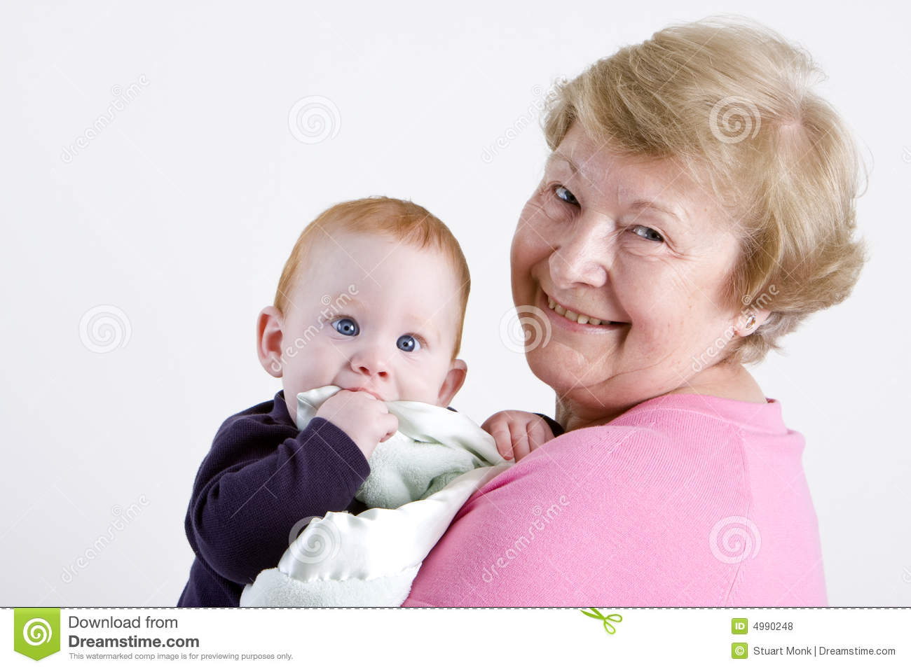 Grandma With Grandson Royalty Free Stock Photos   Image  4990248