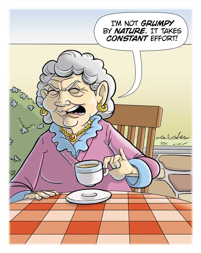 Grumpy Old Woman Clipart Suggest.