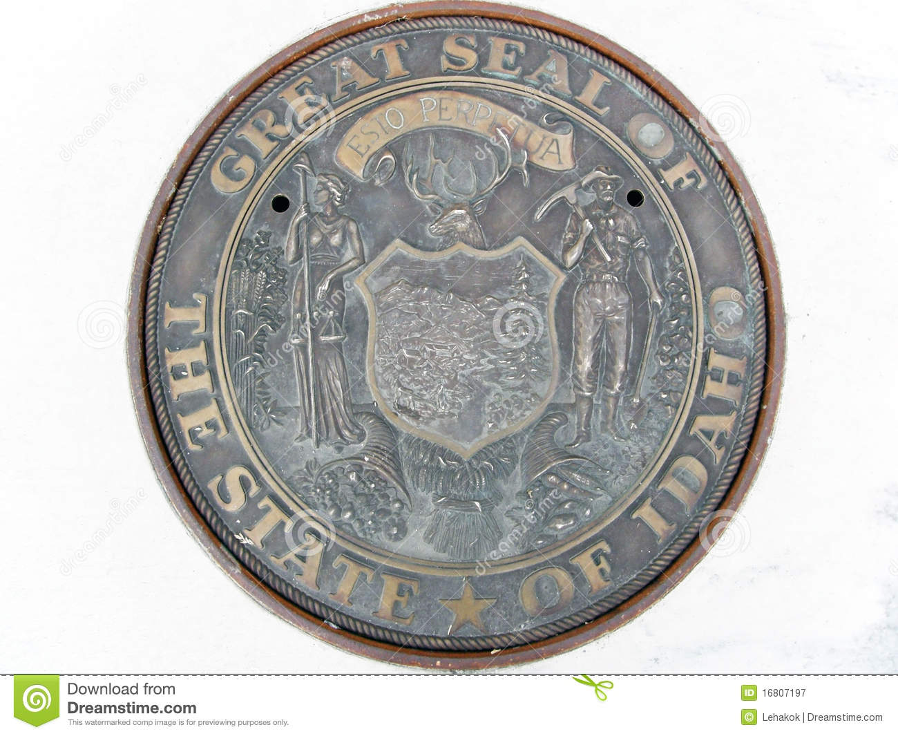 Idaho State Seal Royalty Free Stock Photography   Image  16807197