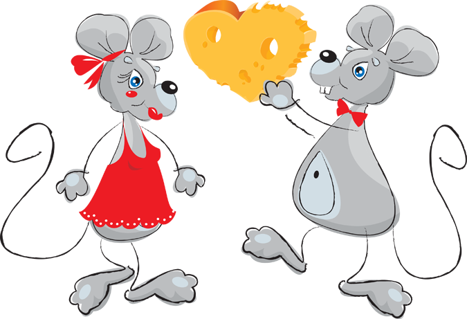 Mice Clipart Clip Art Of Two Mice