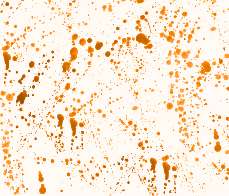 Orange Ink Splatter Fabric By Pond Ripple On Spoonflower   Custom