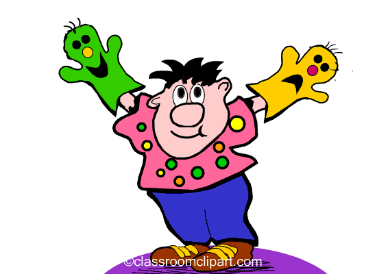 Recreation Animated Clipart  Playing Puppets Cc   Classroom Clipart