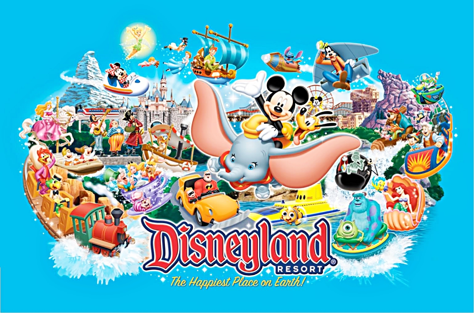 Walt Disney Characters Disneyland Resort   The Happiest Place On