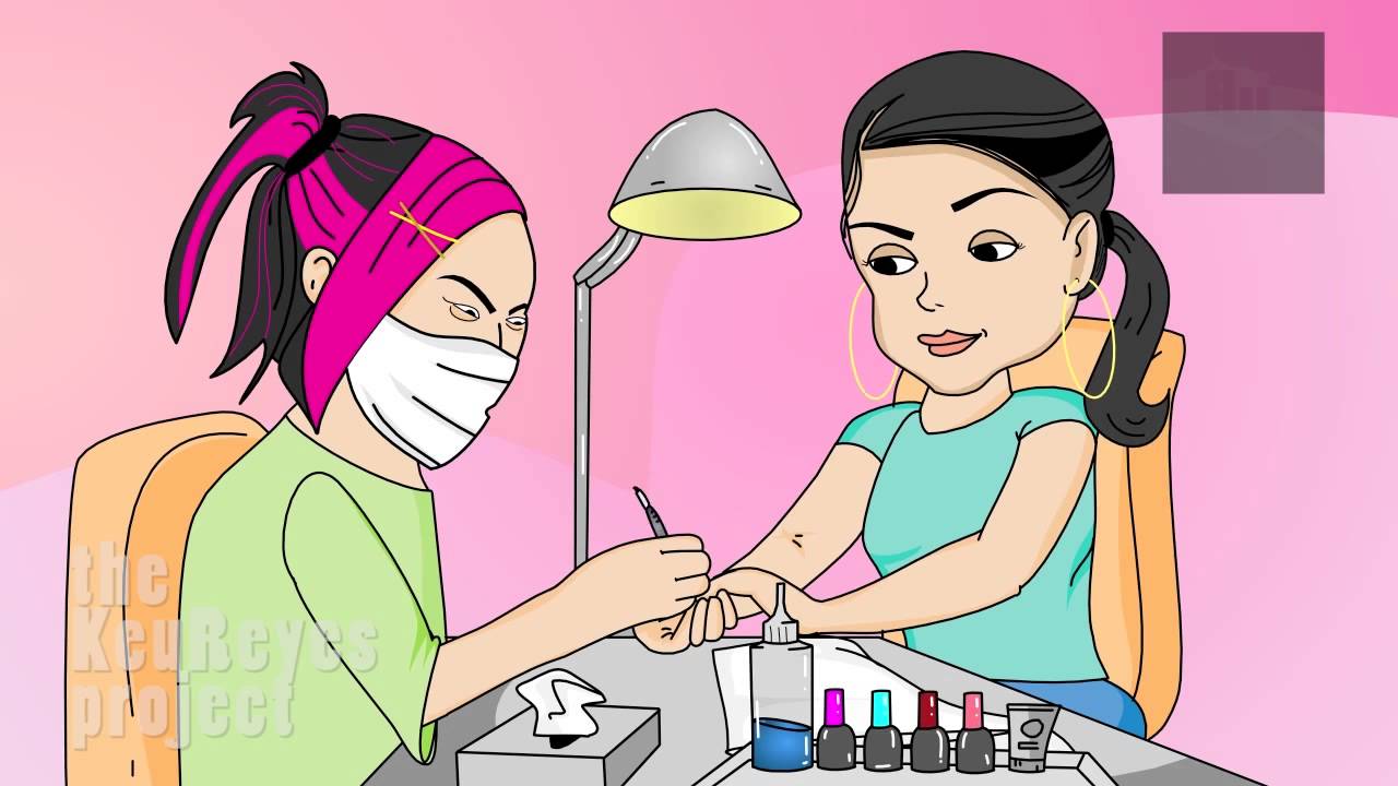Anjelah Johnson Nail Salon Animated Cartoon   Youtube