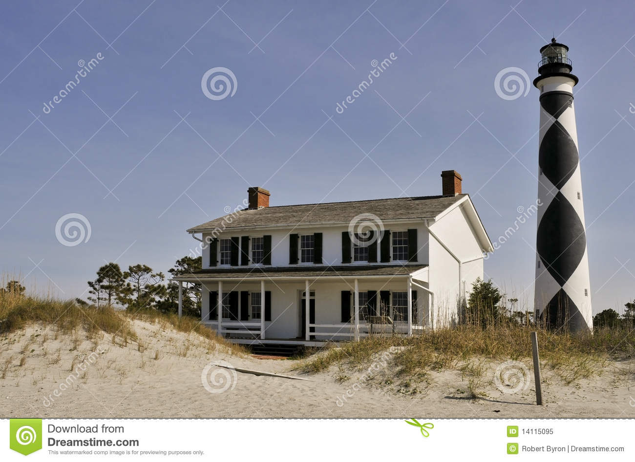 Cape Lookout Lighthouse Royalty Free Stock Photo   Image  14115095