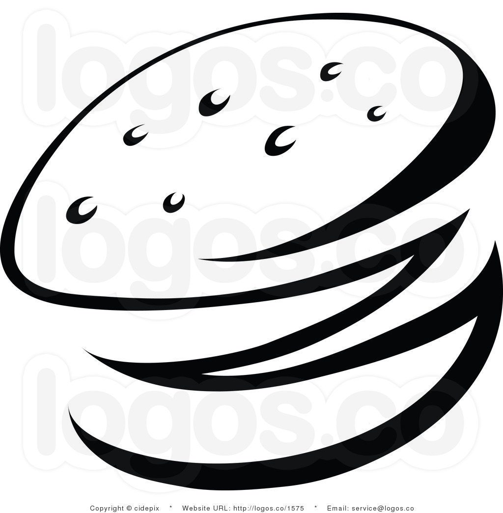 Hamburger Clipart Black And White Royalty Free Black And White