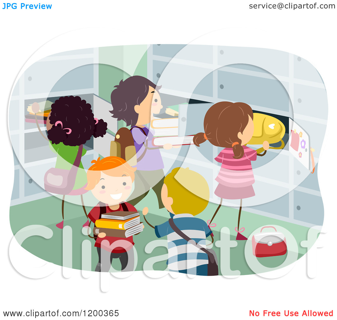 In Lockers   Royalty Free Vector Clipart By Bnp Design Studio  1200365