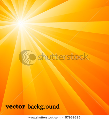 Its Warmth Via Beams Of Light In A Vector Background Clip Art Picture