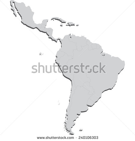 Latin America   Stock Vector