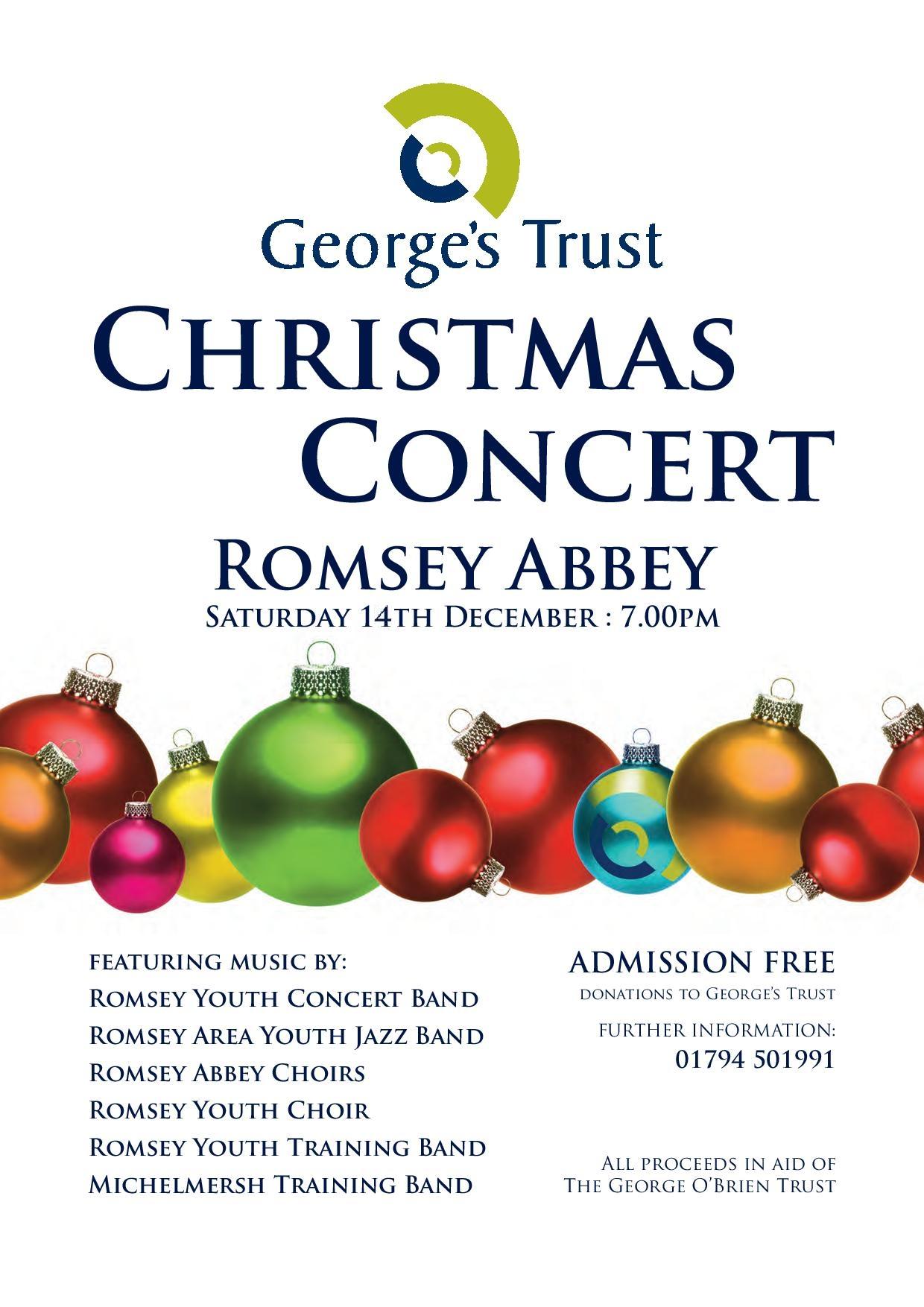 Our 2013 Christmas Concert Will Be On 14th December In Romsey Abbey