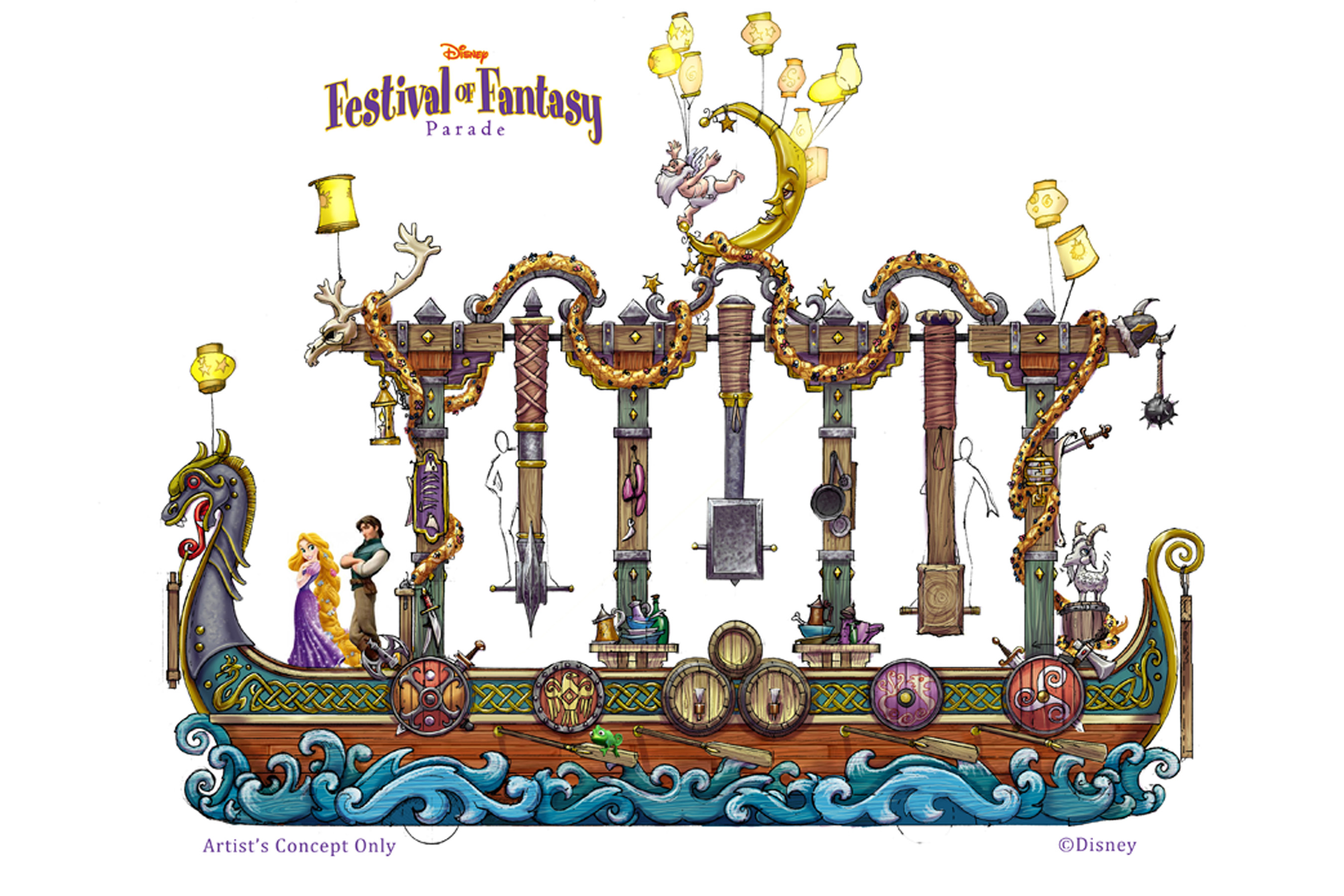 Photos  First Look At Festival Of Fantasy Parade Floats Arriving At