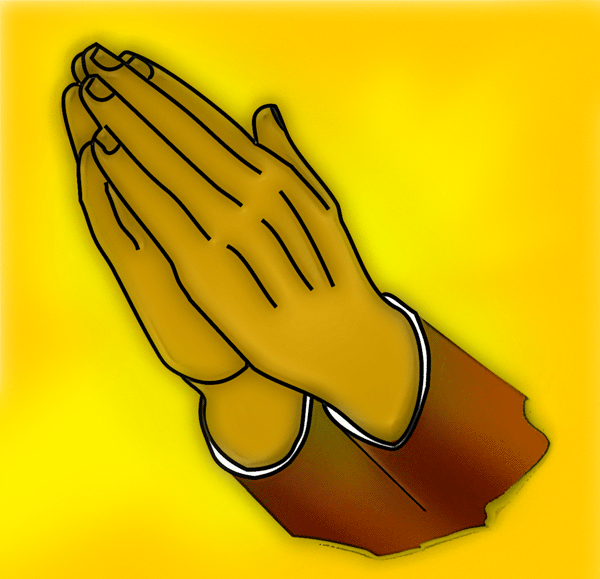 Praying Hands Icon   Christian Clip Art