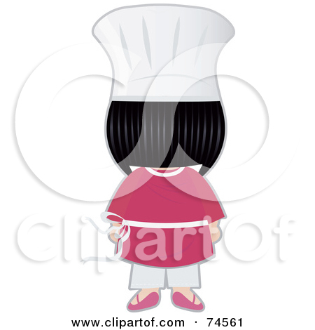 Royalty Free  Rf  Clipart Illustration Of A Little Asian Chef Girl