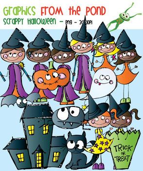 Scrappy Halloween   Clipart For Teachers And Halloween