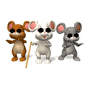 Three Blind Mice Clip Art