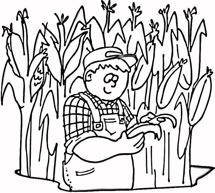 And Print These Corn Coloring Pages For Free  Corn Coloring Pages