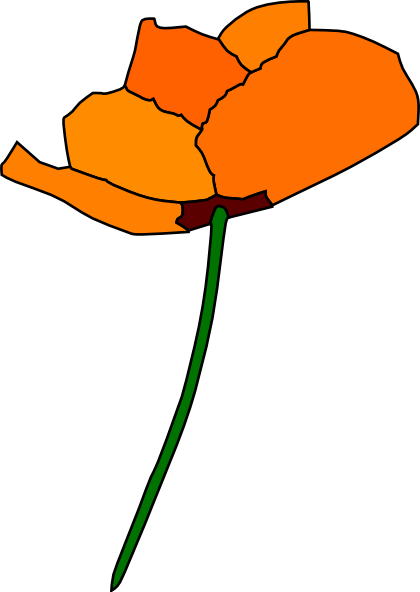 California Poppy Clip Art At Clker Com   Vector Clip Art Online    