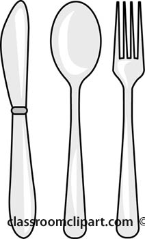 Culinary   Knife Fork Spoon   Classroom Clipart