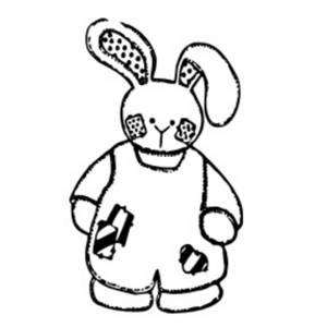 Description  This Free Clipart Picture Is Of A Bunny Wearing Overalls    