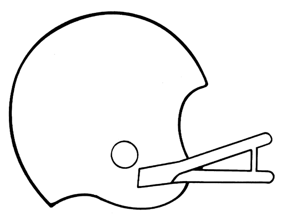 Football Helmet   Free Printable Coloring Pages
