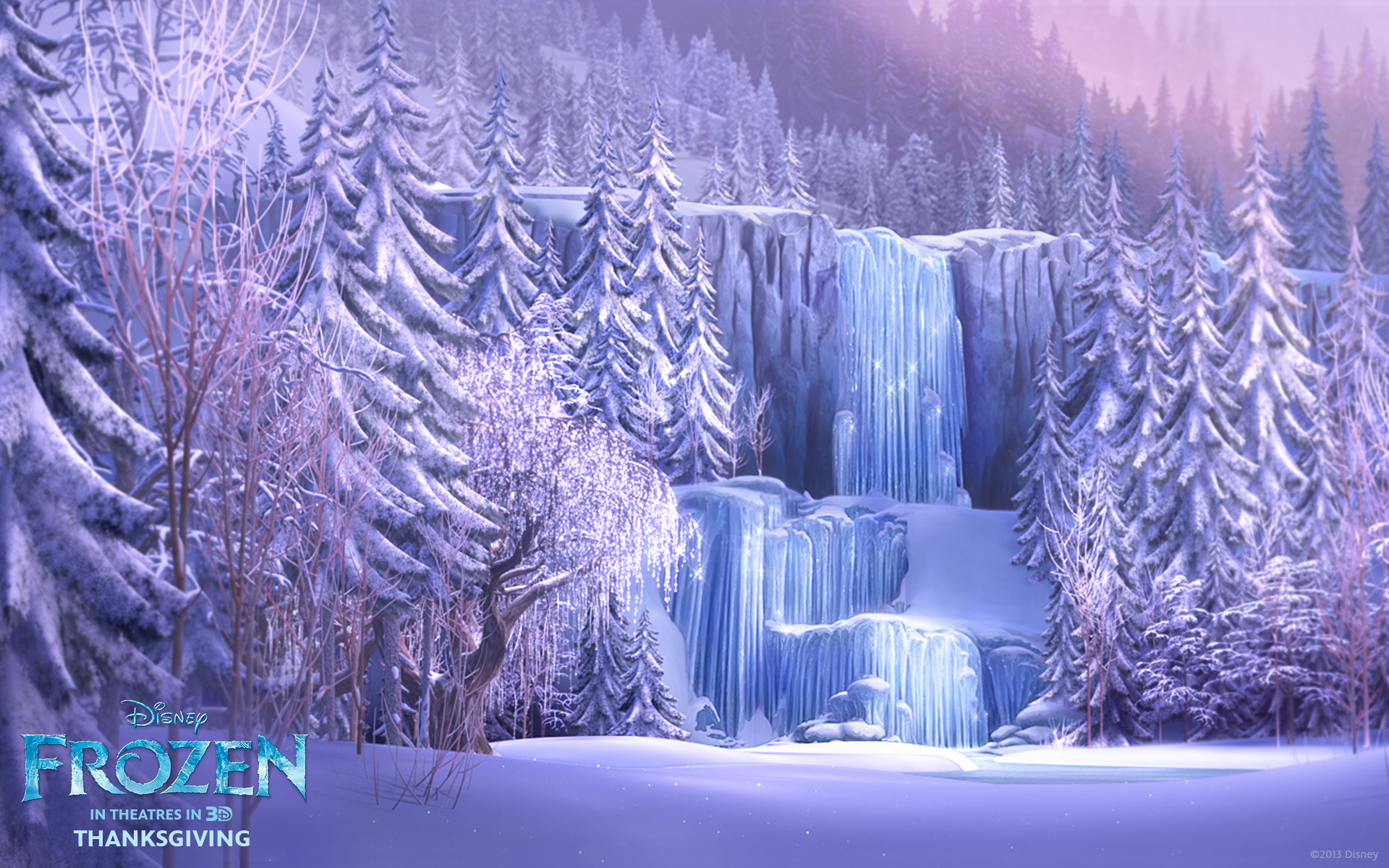 Frozen Waterfall From Disney S Frozen Wallpaper   Click Picture For