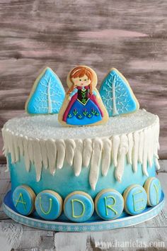 Haniela S  Movie Frozen Cake With Cookie Decorations More