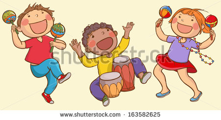 Illustration Of Kids Playing Ethnic Musical Instruments   Children