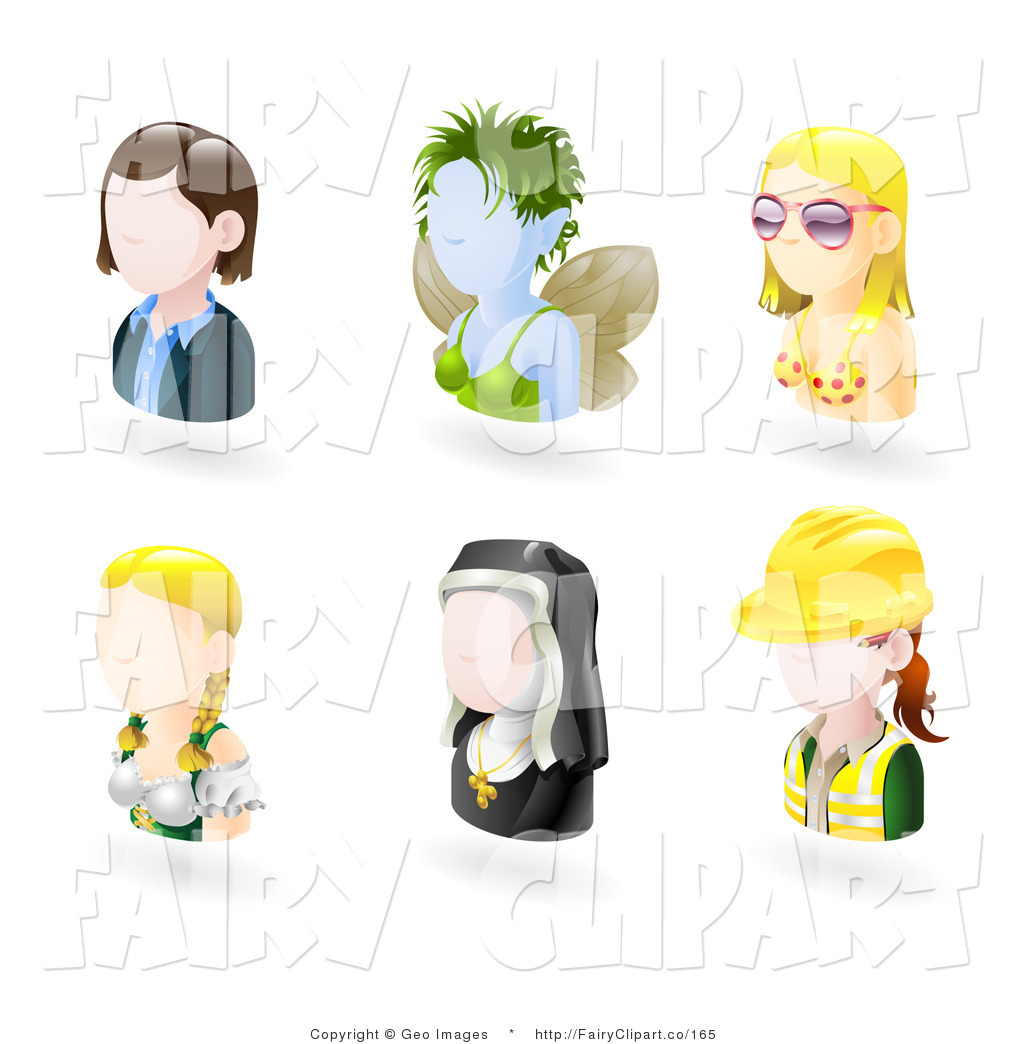 Larger Preview  Clip Art Of Business Fairy Summer German Nun And